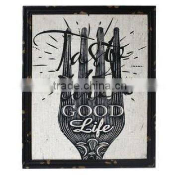 2016 New Design Wall Picture Jute Printed