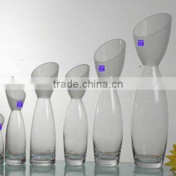 clear glass vase