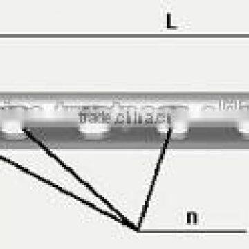 Orthopedic Semi Tubular Plate, Thread holes 2.7, 3.5mm, length 48mm