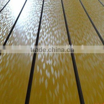 Good quality mdf melamine decorative slatwall cap display mdf panel