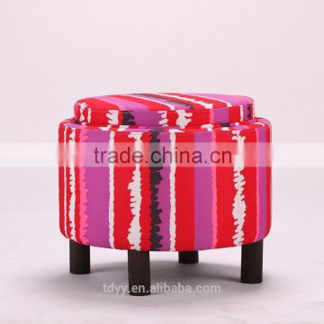 TDC-507-3 QVB JIANDE TONGDA Living storage Ottoman with Tray Table coffe table round storage ottoman STORAGE