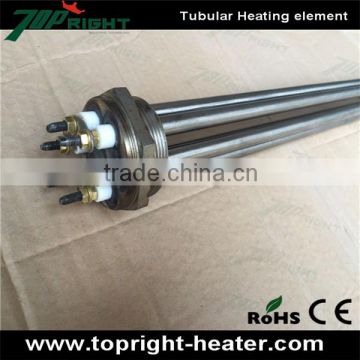 3 phrases stainless steel Custom-built 3000W electric flange immersion tubular heater