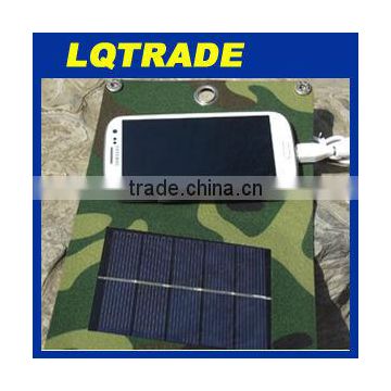 New item,5 W solar folding charger/solar portable emergency power supply/outdoor charging equipment/long distance charge