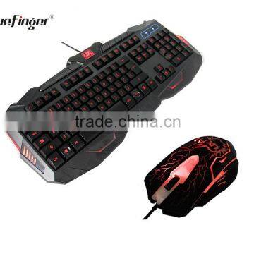 Custom Mac Keyboard and 2400DPI Adjustable USB Backlit Mouse photo-2