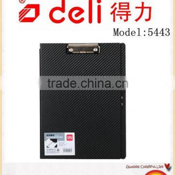 Deli Folding plate clip , A4 PP material model 5443 Black