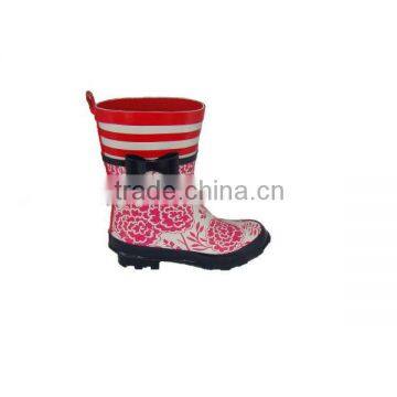 New design lady's fashion rubber boots cheap rain boots