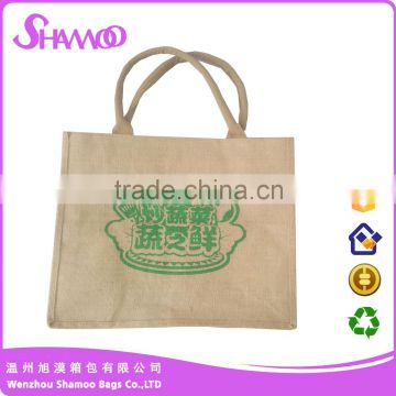 Promotional jute printing shopping bag