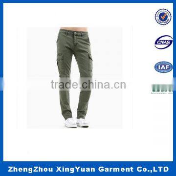 Soft Touch Woven Ladies Fashion Trousers Design Army Green Female Trousers