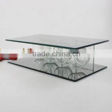 Rectangular business glass candle Holder