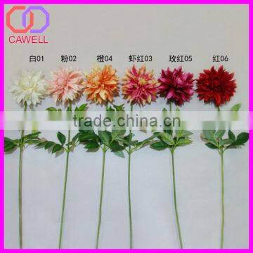 wholesale single stalk natural touch artificial silicone dahlia