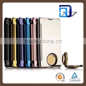  Chinese Supplier Smart Flip Electroplating PC Cover Mirror Case For Huawei Ascend Mate 7 Mirror case fast delivery