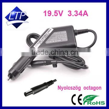 High quality 19.5V 3.34A laptop auto adapter 65W for Dell XPS M1330 Inspiron 1530 1750 0HR763 PA-21 notebook autos tolto octagon