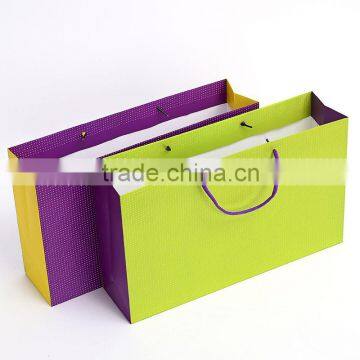 Custom design waterproof brand shop clothing paper bag