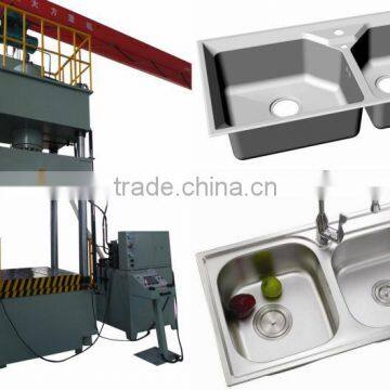 Fry Pan production line HBP-160T four pole Hydraulic deep drawing Press