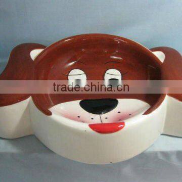 Ceramic pet bowl with little paw