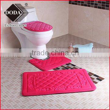 polyester Anti-slip memroy foam bath mats rug