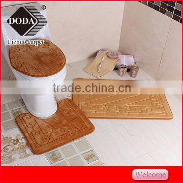 100%polyester Nonslip Pvc Backing Memory Foam Bath Rug photo-4