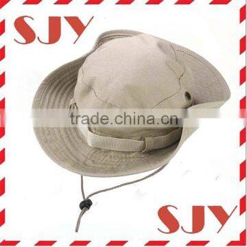 100%Cotton Canvas Hunting Fishing Outdoor Wide Brim Military Bucket Hat