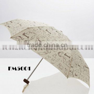 promotional 5 folding umbrella