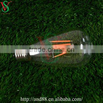 Colorful led filament bulb light edison filament E27 bulb