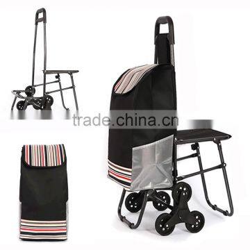 Six Wheels Foldable Shopping Trolley Bag photo-6