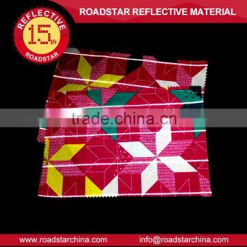 Safe reflective polyester textile for garment