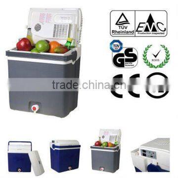 Hot sale portable car fridge, car mini fridge with wheel