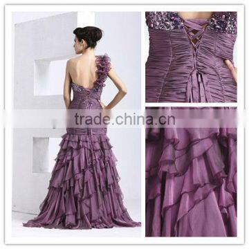 Fashion New Style Sexy Dress Designer Names Long Dresses Purple Lace Party Dress photo-6