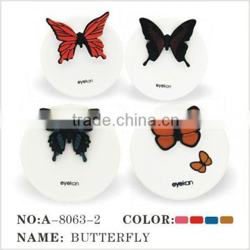 kaida A-8063-2 butterfly plastic contact lens case