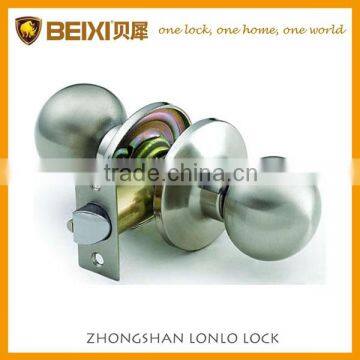 2016 Best Seller Stainless Steel Finish Tubular Passage Interior Knob Door Lock