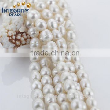 12mm B grade rice oval blemishes Flaw natural freshwater pearls