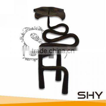 Home decoration use stand on metal candle holder