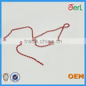 Single Row Red Base Plastic Glass Rhinestone Banding Trimming photo-5
