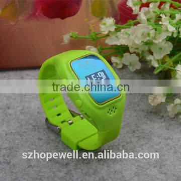 Hot Selling GSM Bluetooth wrist watch gps tracking device for kids