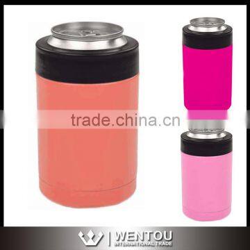 Mint Pink Coral 12oz Black Tumbler