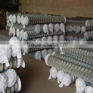 Galvanized chain link fence