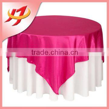 New arrival fancy and elegant wedding satin table overlay