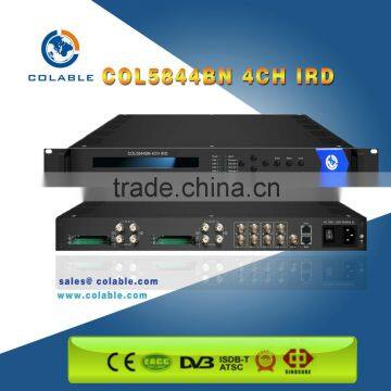 COL5844BN 4 Channels Satellite TV Channel IP Decoder