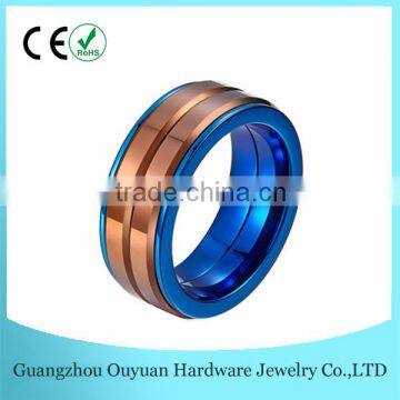 Fashion Men Ring, Tungsten and 316L Stainless Steel Combined Ring