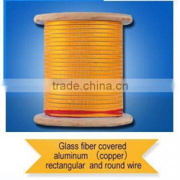 Enameled Fiber Glass Covered Flat Aluminum Wire