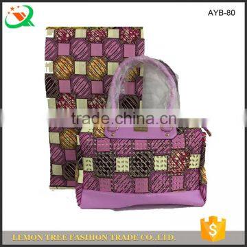 High class design african super wax & wax candle bags for wax and matching bag set