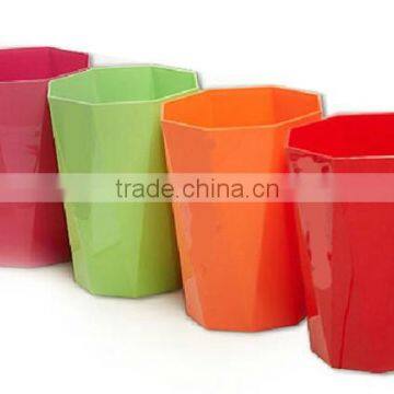 PP Trash Can Suzhou New Way Eight Shape Plastic pp Trash Can