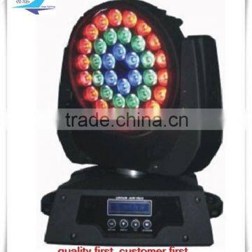 36pcs 10W Led Party light guangzhou RGBW zoom led moving head wash light
