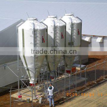 Fiberglass feed silo for pig equipment
