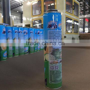 Different Sizes custom 4 color printing air freshener spray can manufacturer