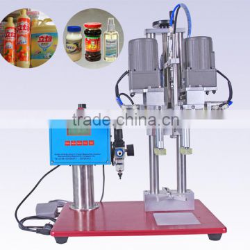 Semi automatic capping machine for plastic jars lid