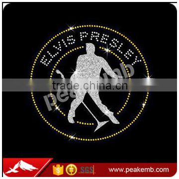 Elvis Rhinestone Transfer Iron On Heat Transfer Design for T-shirt