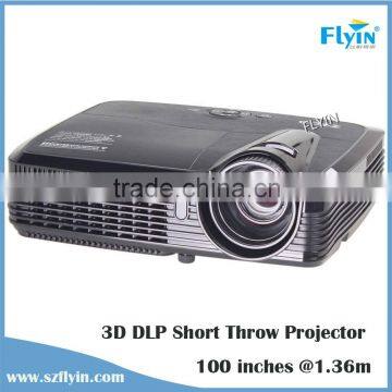 Full HD 4500 Lumens Projector 1080P 3D Short Throw Projector HDMI VGA 200 inches education business meeting Projector