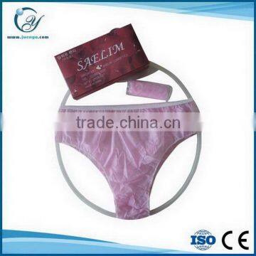 Pink disposable underwear for women