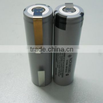 lithium ion 18650BD 3.7V&3.6V 18650 3200mah NCR18650BD 10A discharge with tabs